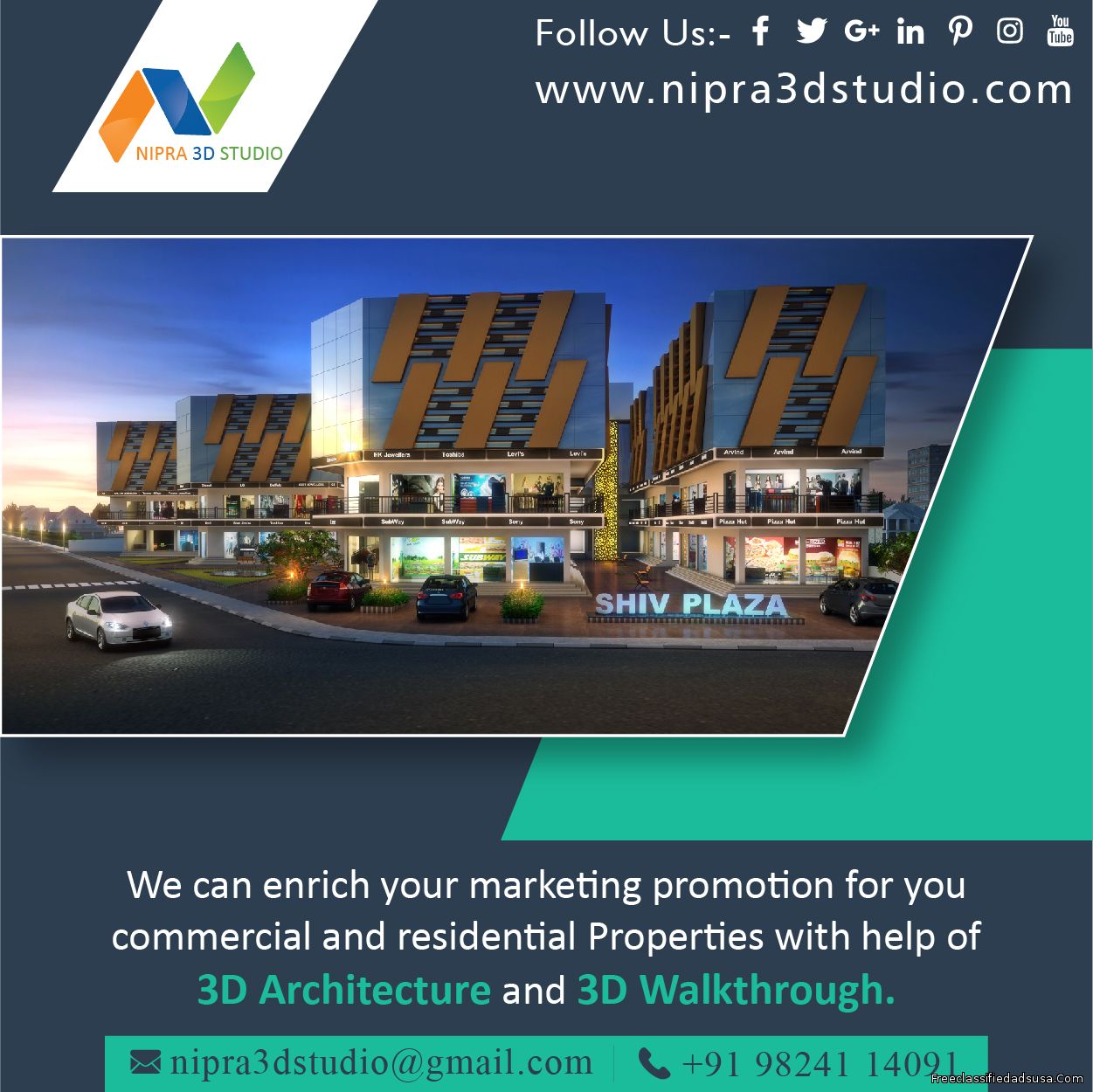 Low Cost 3D  Exterior Walkthrough In India