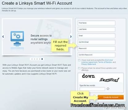 How can I create Linksys Smart WiFi account ?